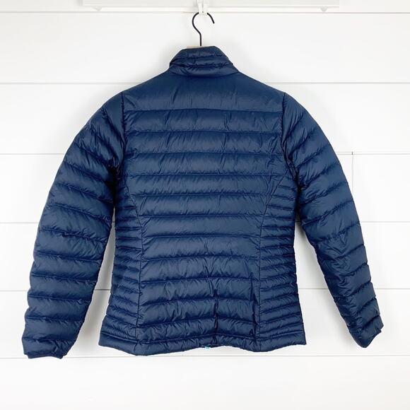 Patagonia Down Sweater Jacket Navy Blue Puffer - Picture 7 of 8